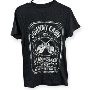 Cash Men’s Johnny‎ Cash Man in Black T-shirt Size SM